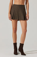 Siarah Pleated Mini Skirt