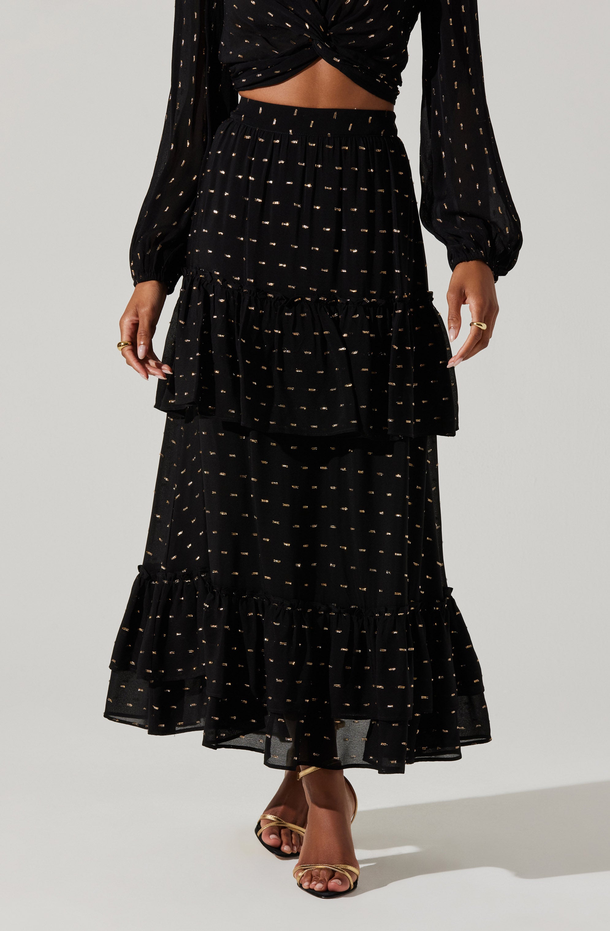 Nix Tiered Maxi Skirt