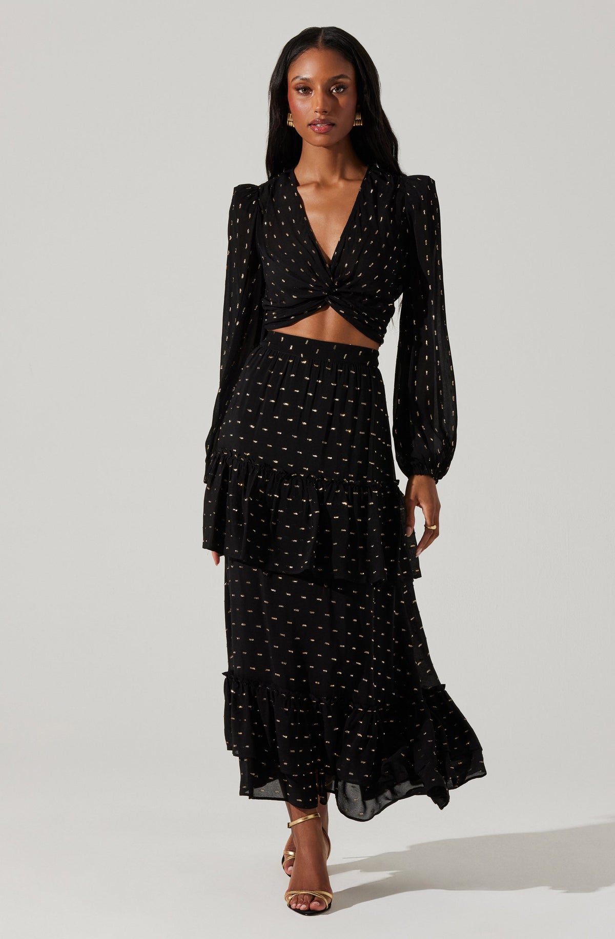 Nix Tiered Maxi Skirt