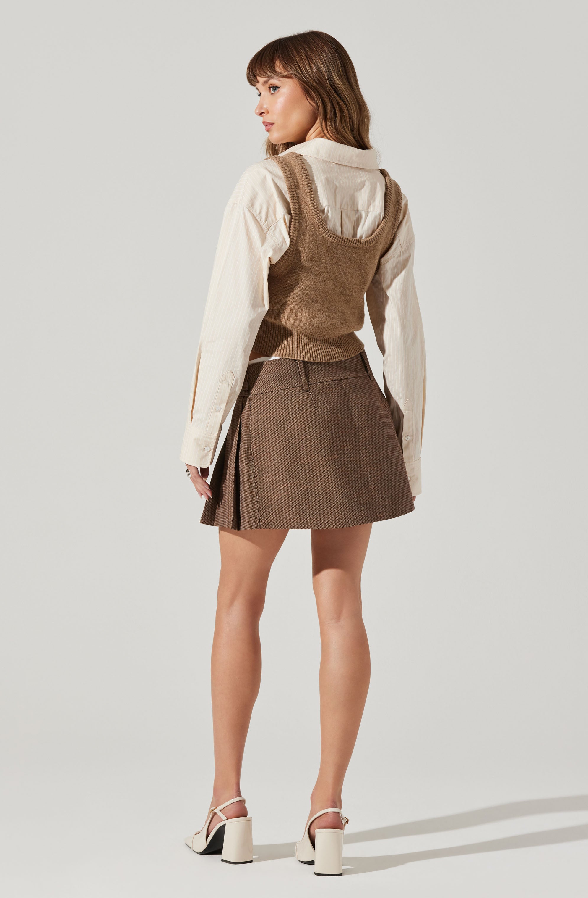 Eirwen Pleated Mini Skirt