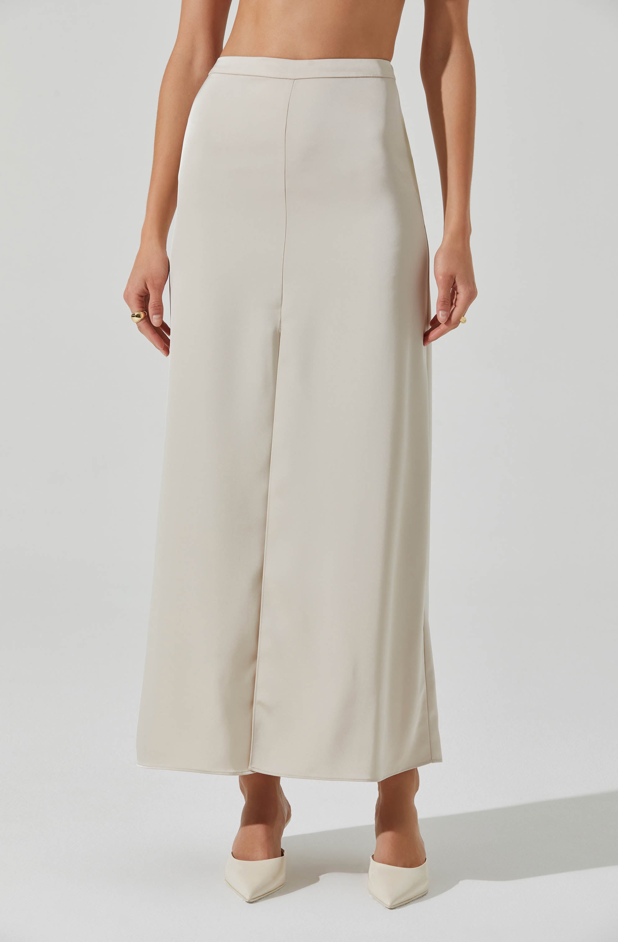 Vitella Satin Maxi Skirt