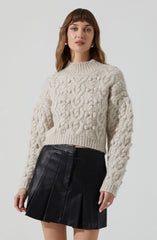 Mikita Faux Leather Pleated Skirt