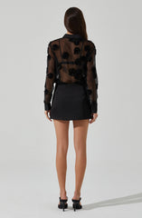 Jenessa Satin Mini Skirt