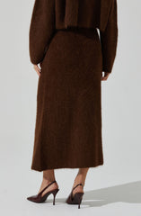 Sinisa Brushed Wool Midi Skirt