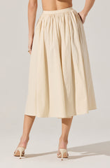 Attwell Pleated Midi Skirt