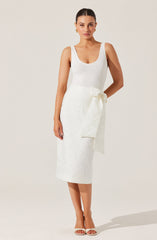 Jazmine Floral Jacquard Midi Skirt