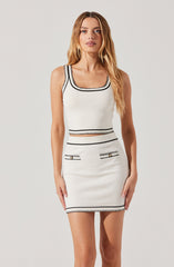 Sessy Contrast Stitch Mini Skirt