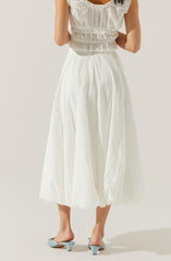 Kissel Eyelet Bubble Maxi Skirt