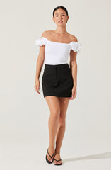 Bella Tailored Mini Skirt