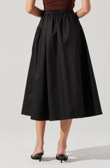 Laila Ruched Detail Midi Skirt