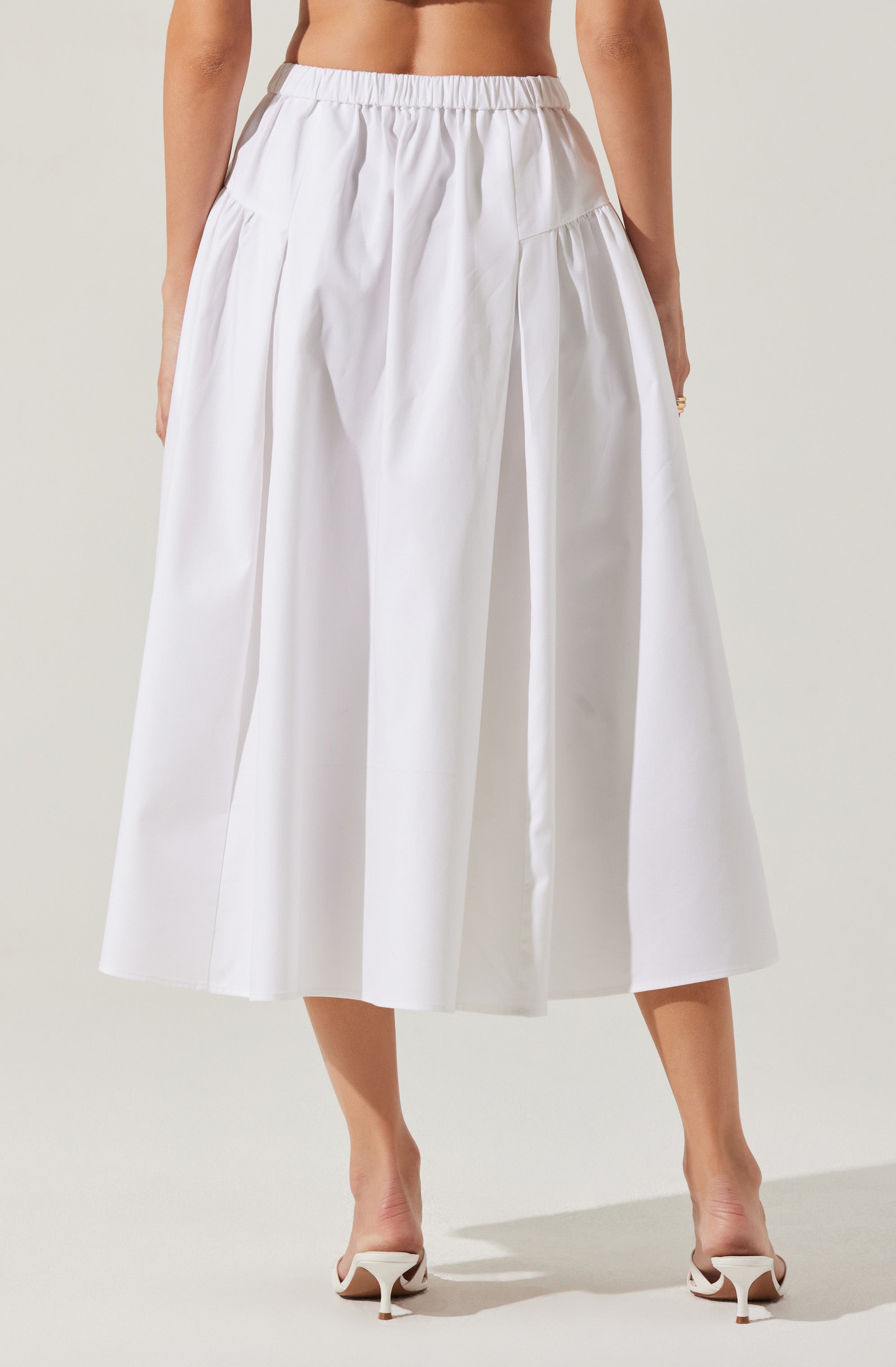 Laila Ruched Detail Midi Skirt