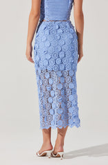 Jonae Crochet Lace Midi Skirt