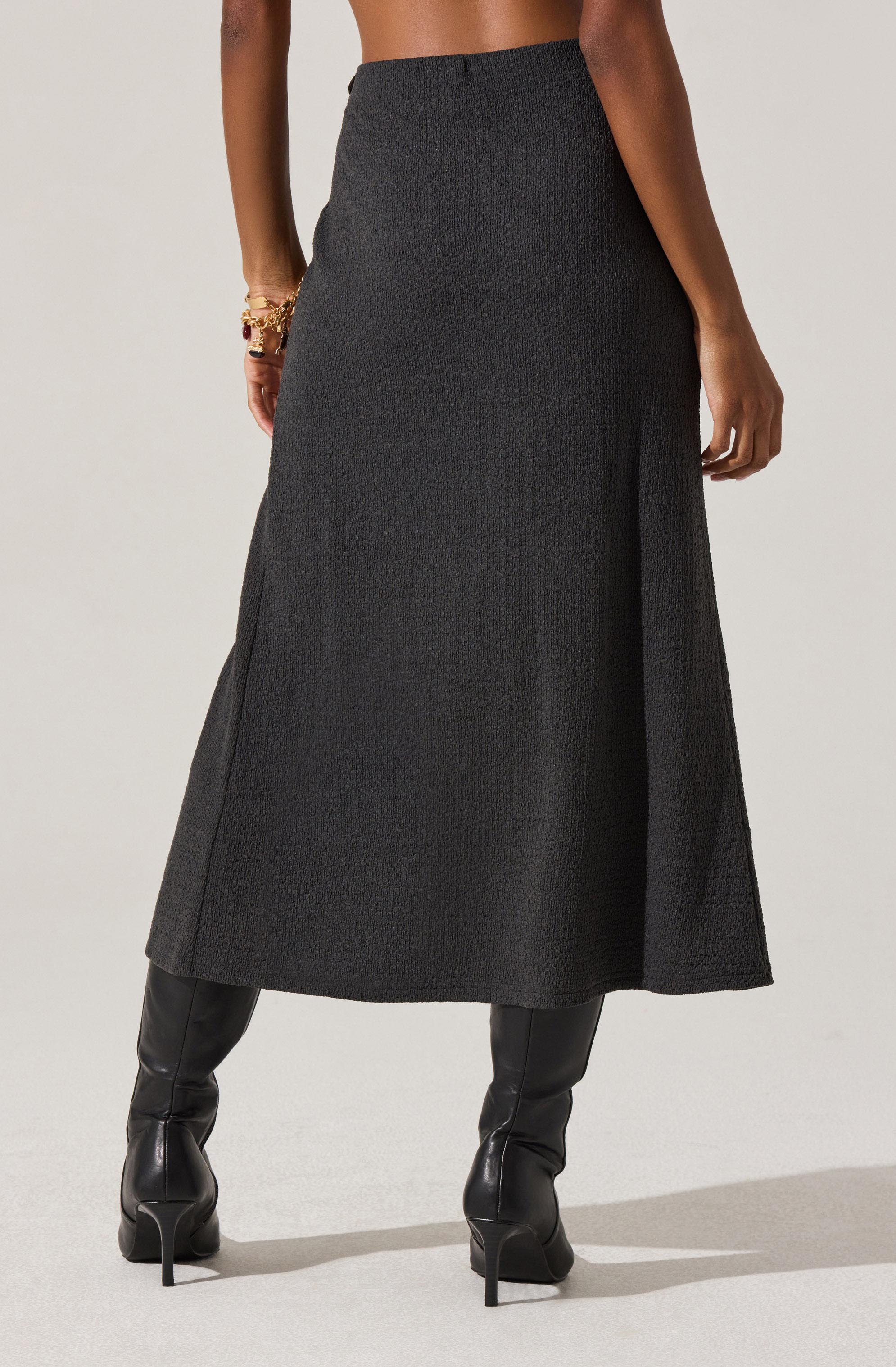 Lindy Twist Detail Midi Skirt