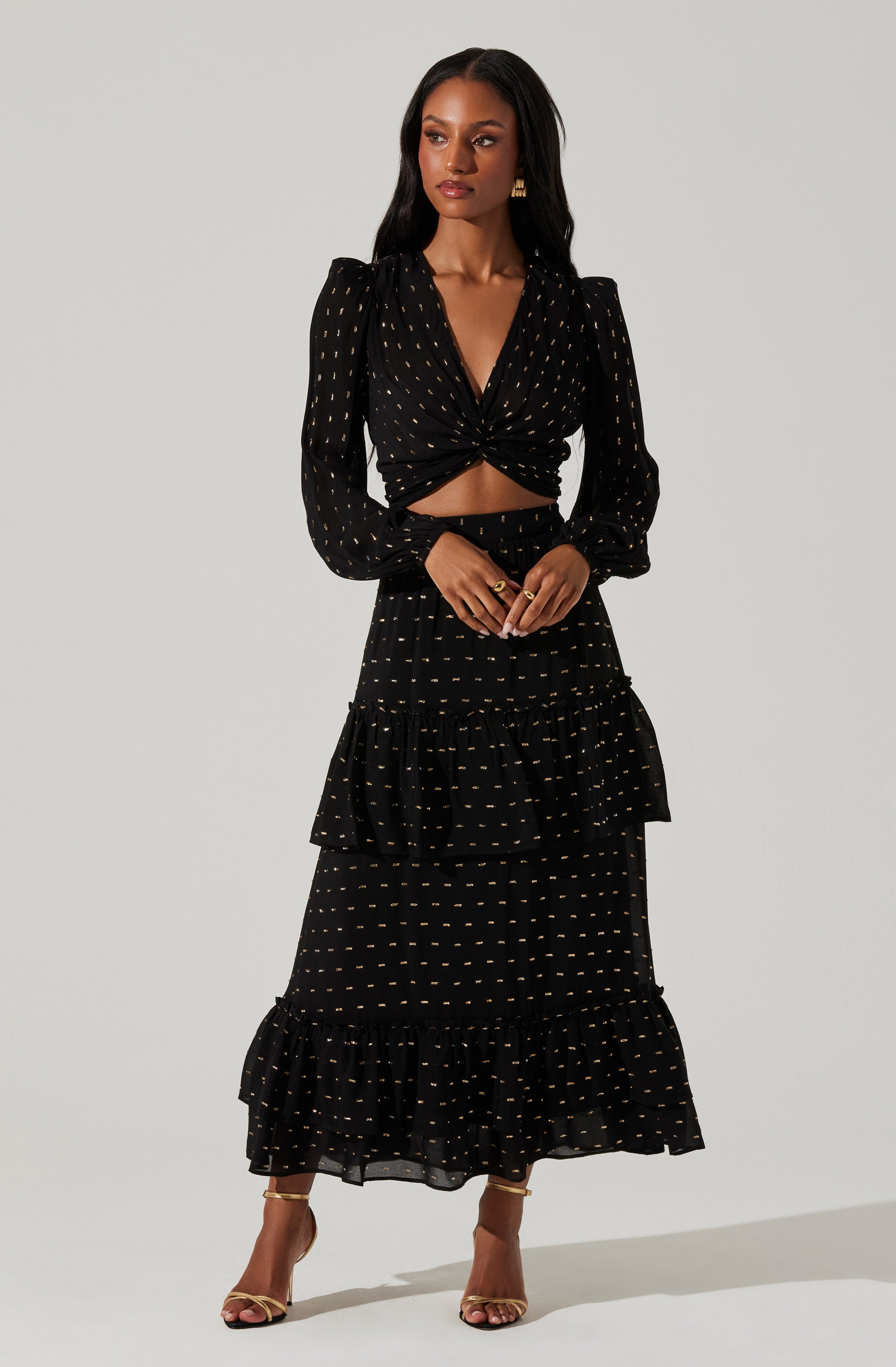 Nix Tiered Maxi Skirt