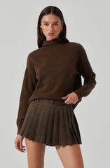 Adley Mock Neck Wool Sweater