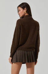 Adley Mock Neck Wool Sweater