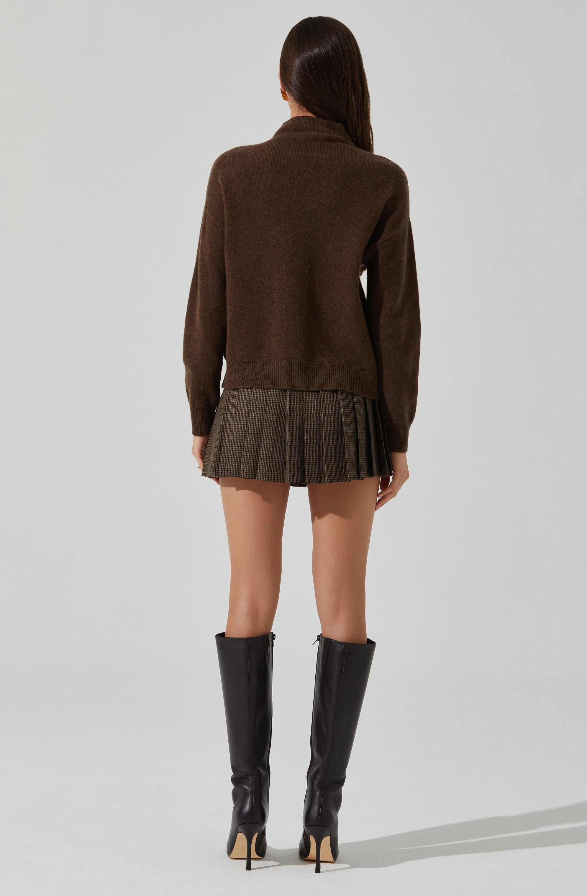 Adley Mock Neck Wool Sweater