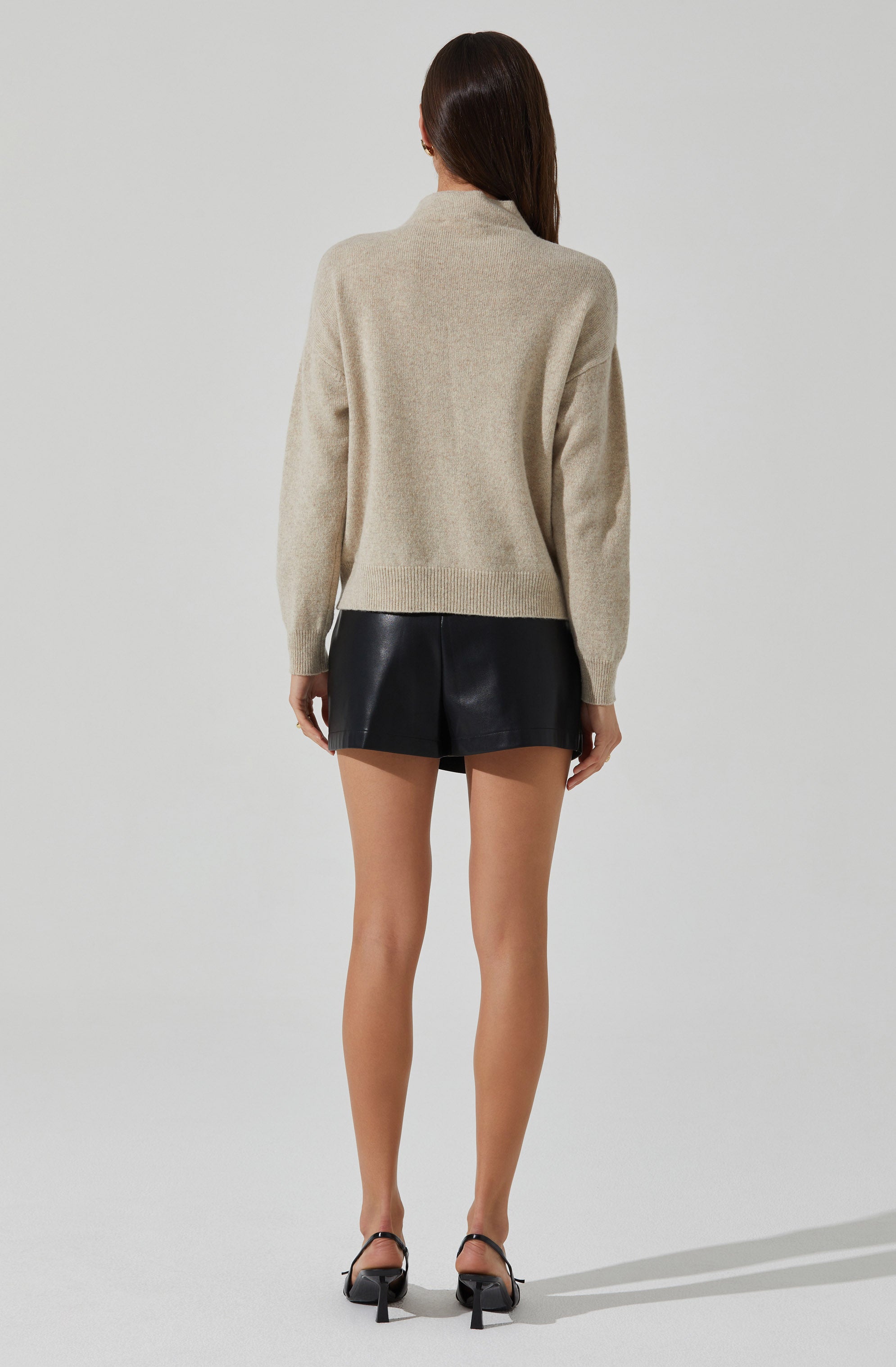 Adley Mock Neck Wool Sweater
