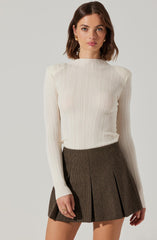 Siarah Pleated Mini Skirt