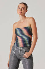 Akila Mesh Tube Top