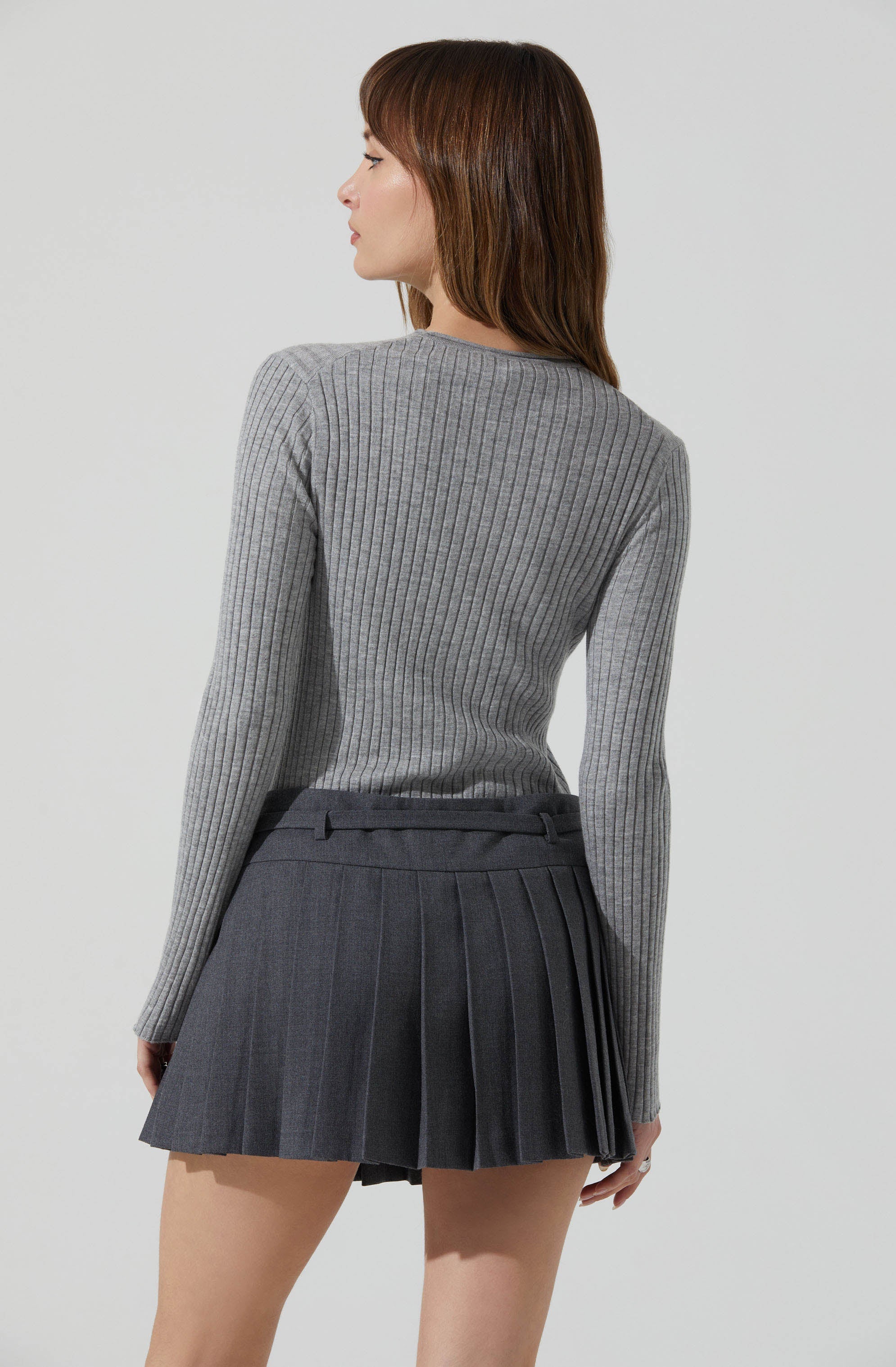 Reece Ribbed Long Sleeve Sweater