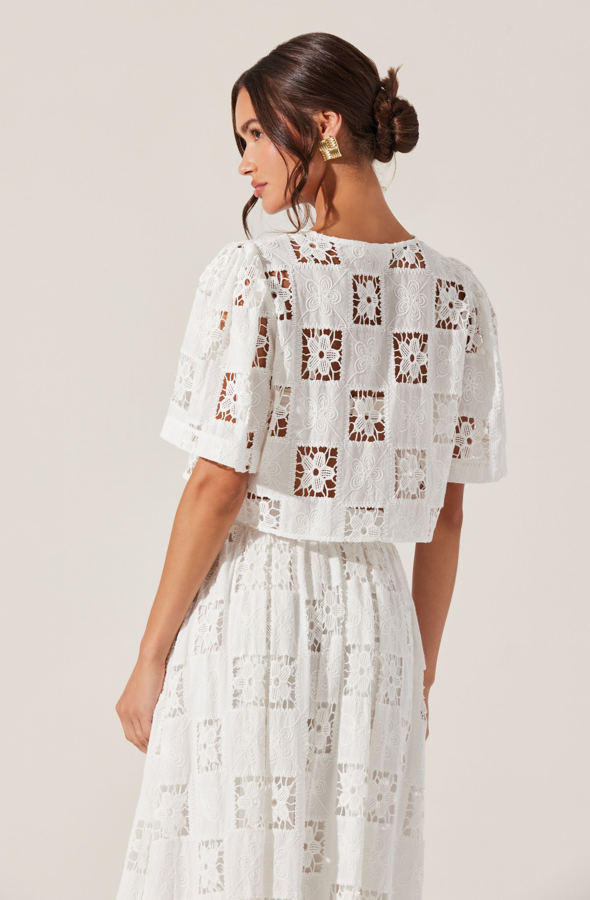 Andolina Crochet Lace Crop Top