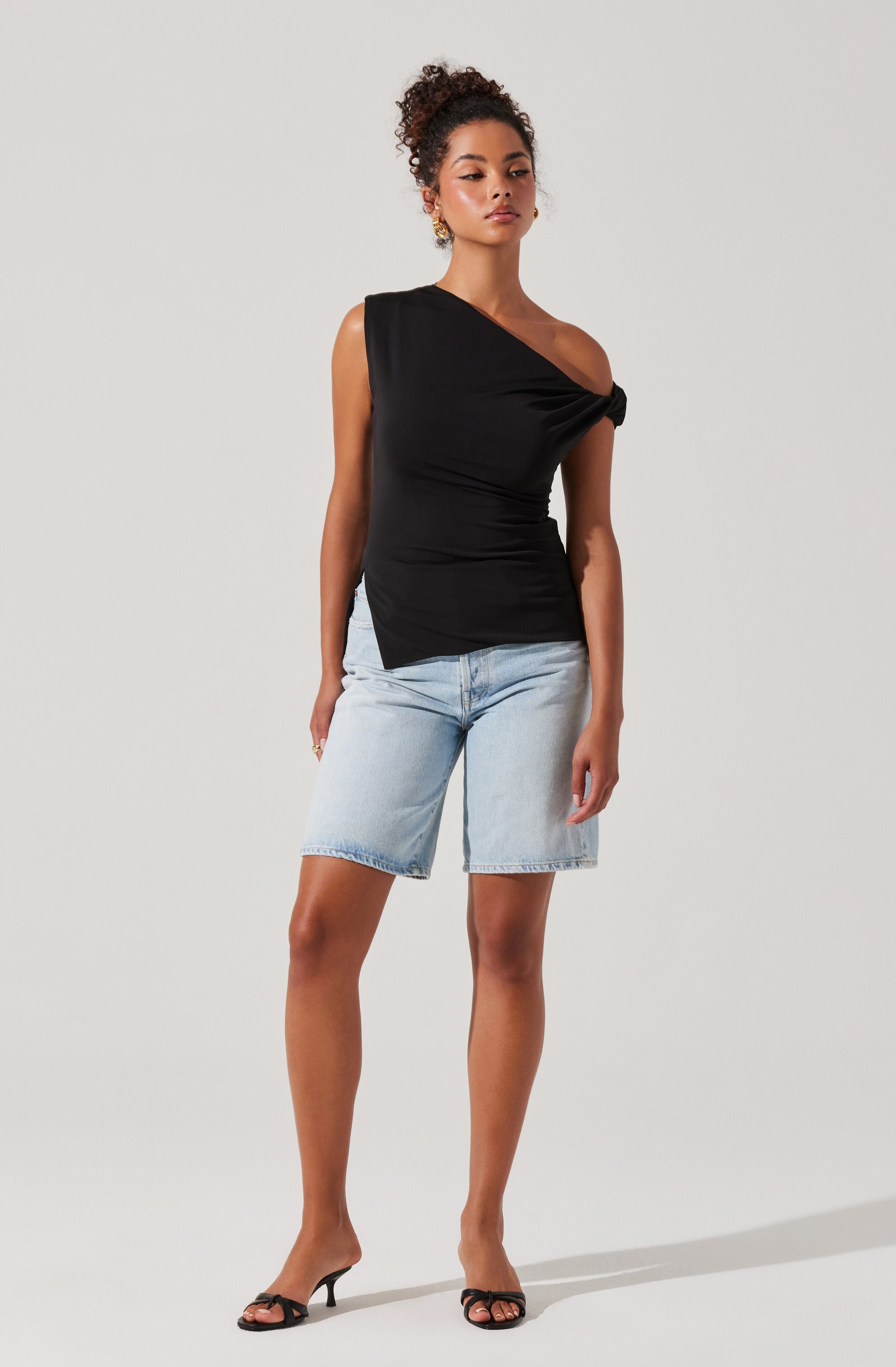 Aphra Twisted Off Shoulder Top