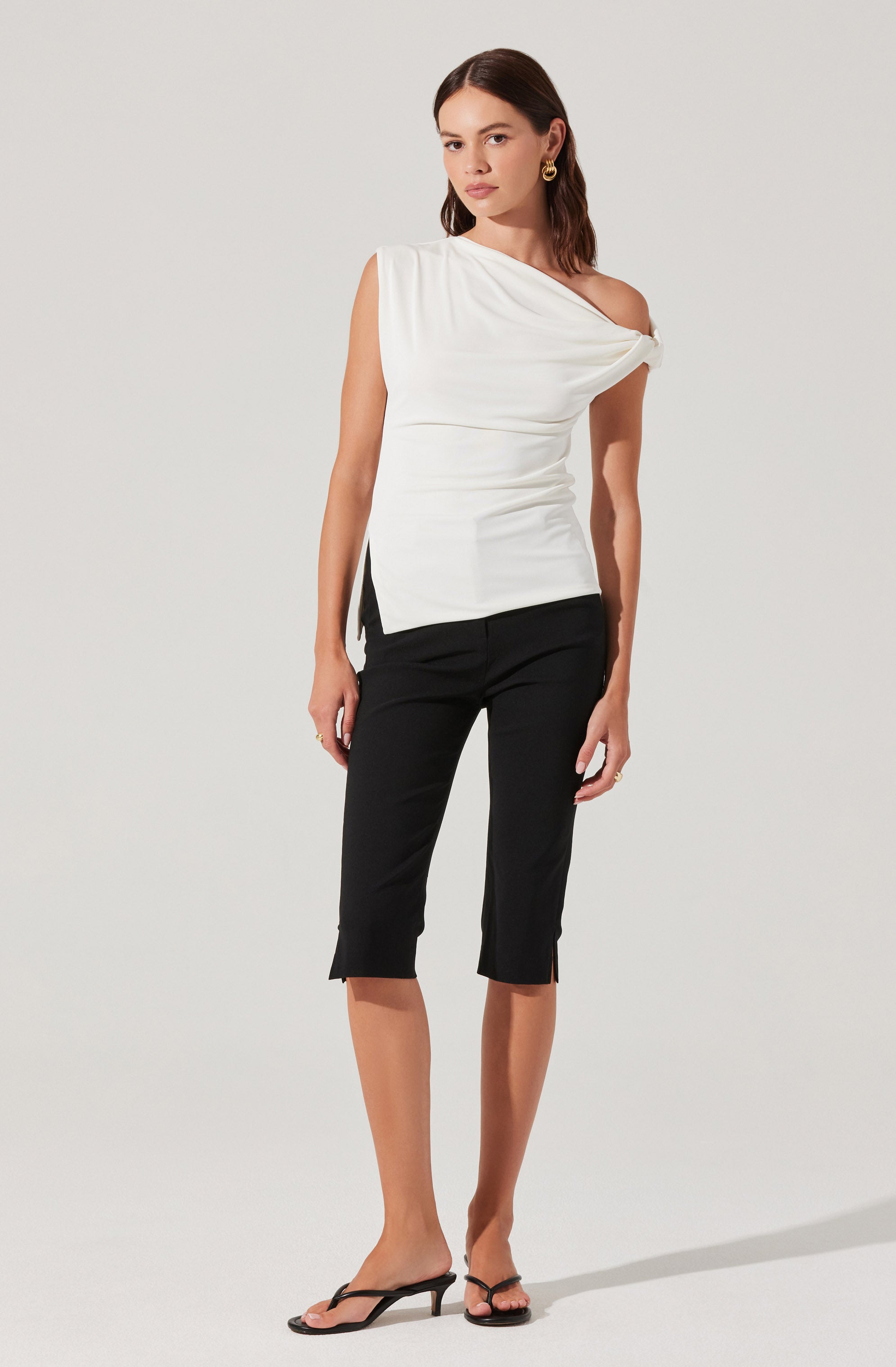 Aphra Twisted Off Shoulder Top