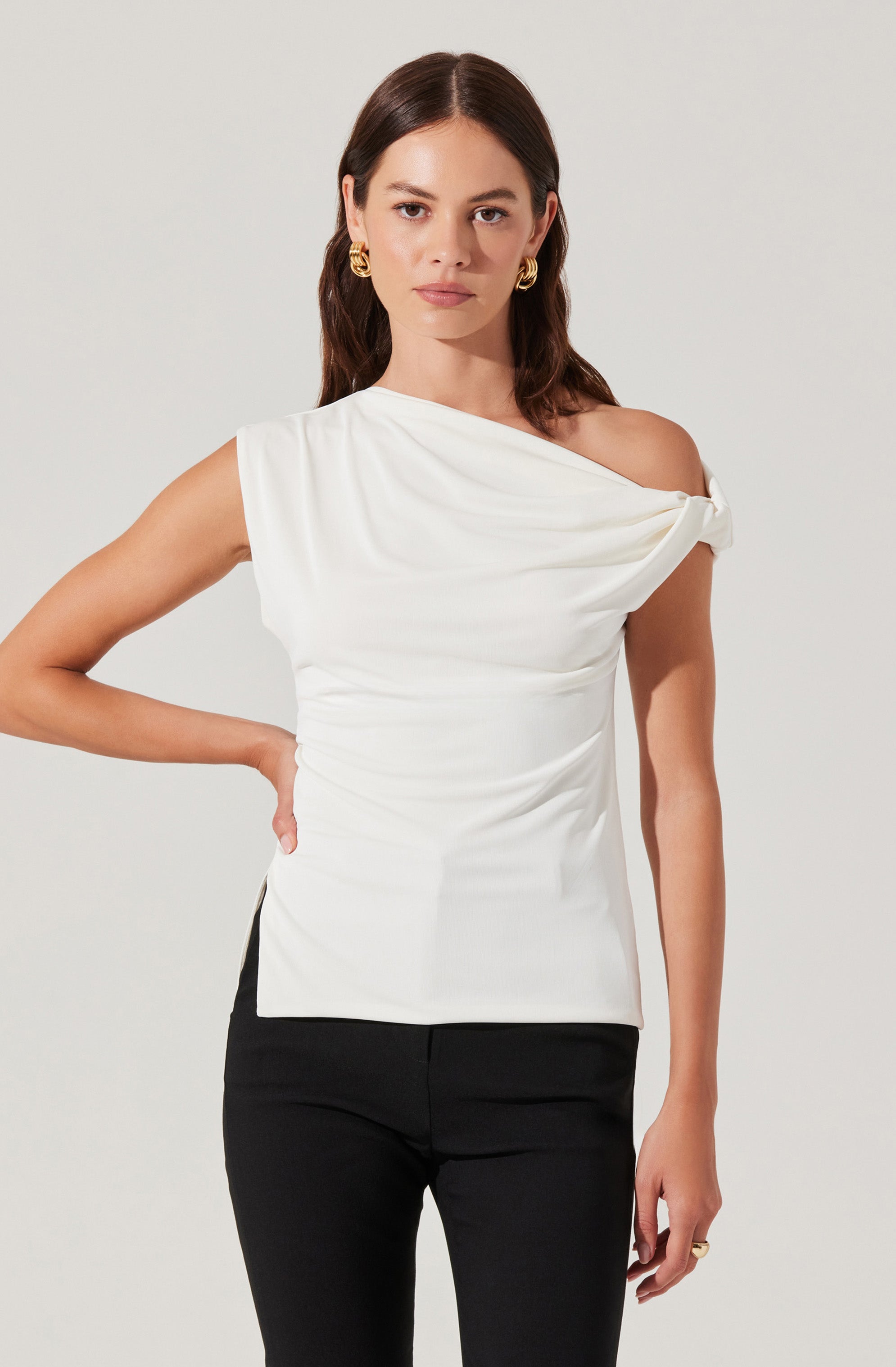 Aphra Twisted Off Shoulder Top
