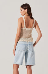 Kalaya Crochet Knit Top