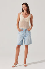 Kalaya Crochet Knit Top