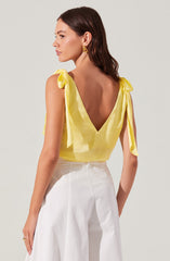 Allexina Satin Cowl Neck Top