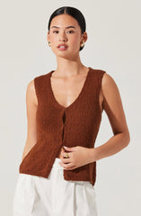 Taimi Crochet Sweater Vest
