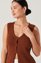 Taimi Crochet Sweater Vest