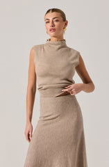 Deora Sleeveless Mock Neck Sweater