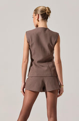 Gisselle High Neck Cutaway Vest