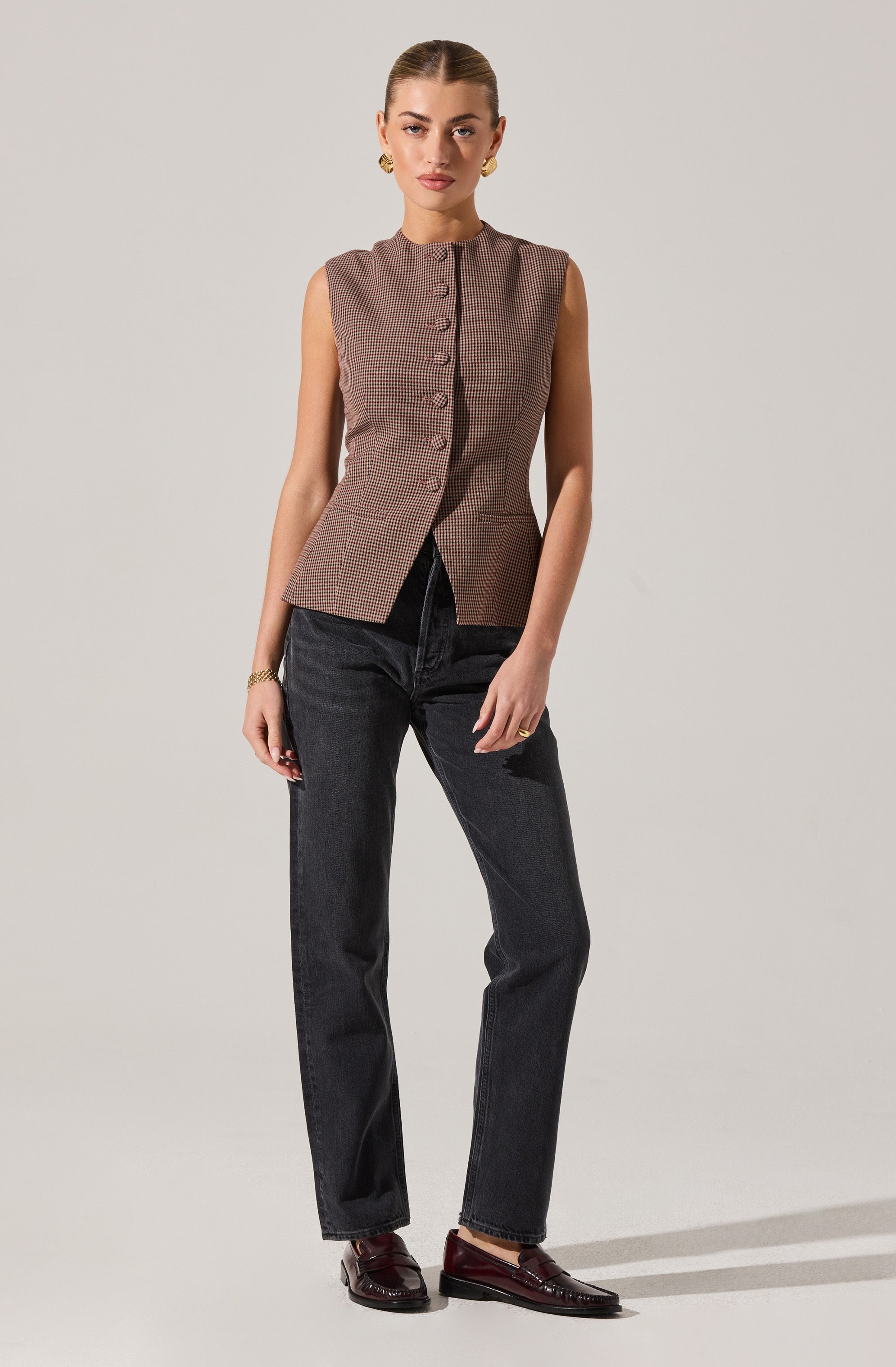 Gisselle High Neck Cutaway Vest