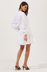 Ruched Long Sleeve Dress