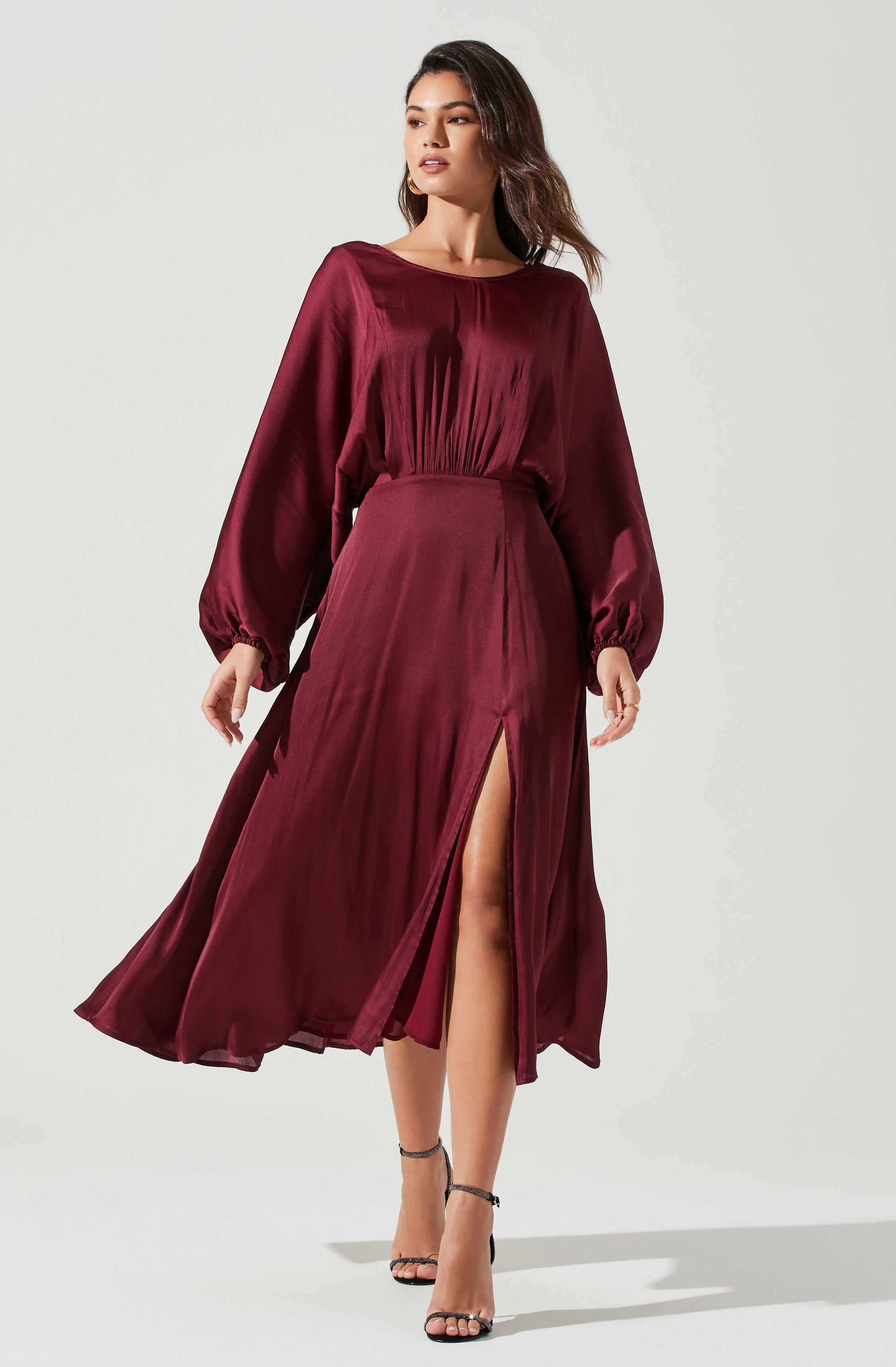 Marin Dolman Sleeve Midi Dress