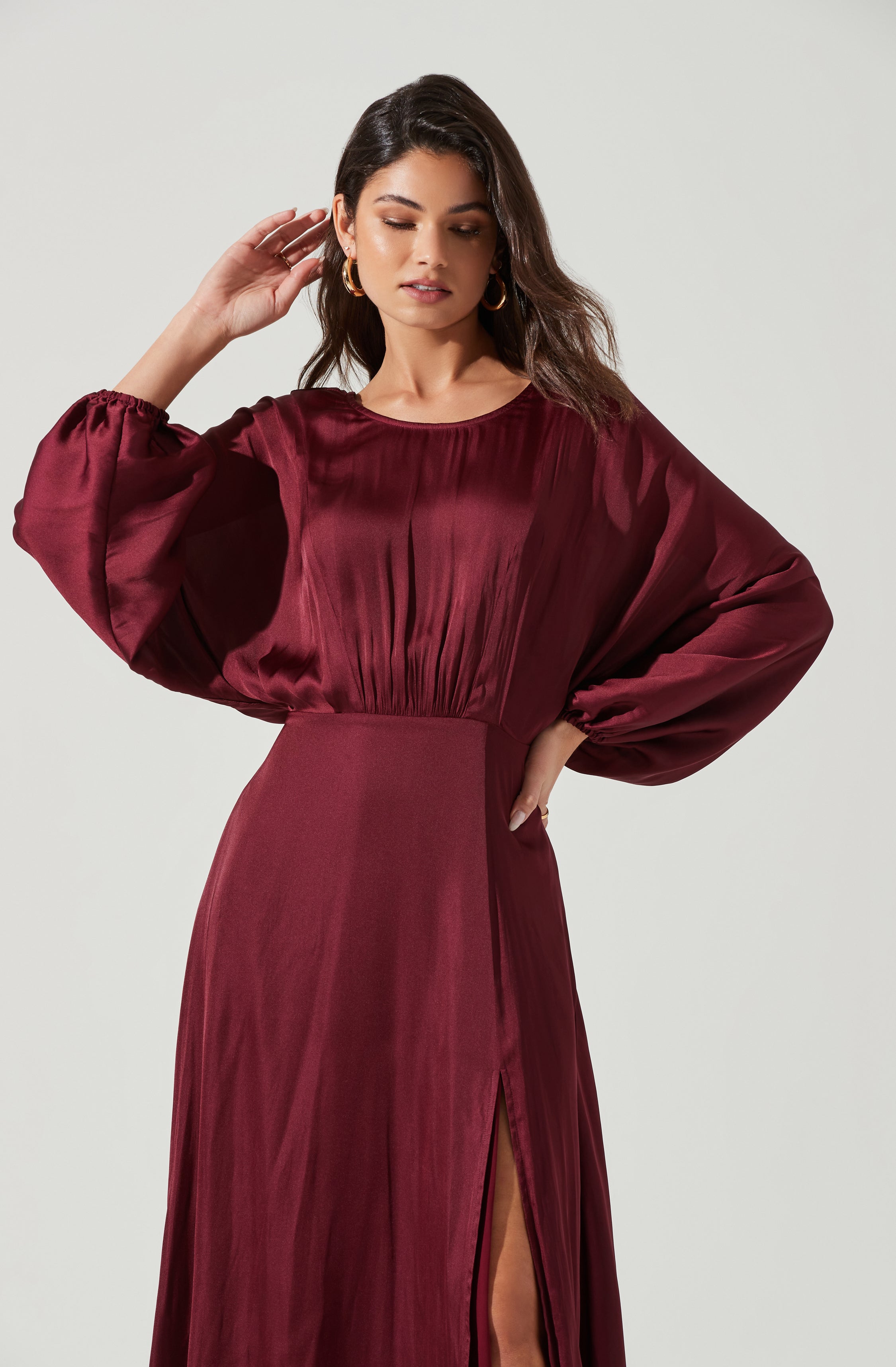 Marin Dolman Sleeve Midi Dress