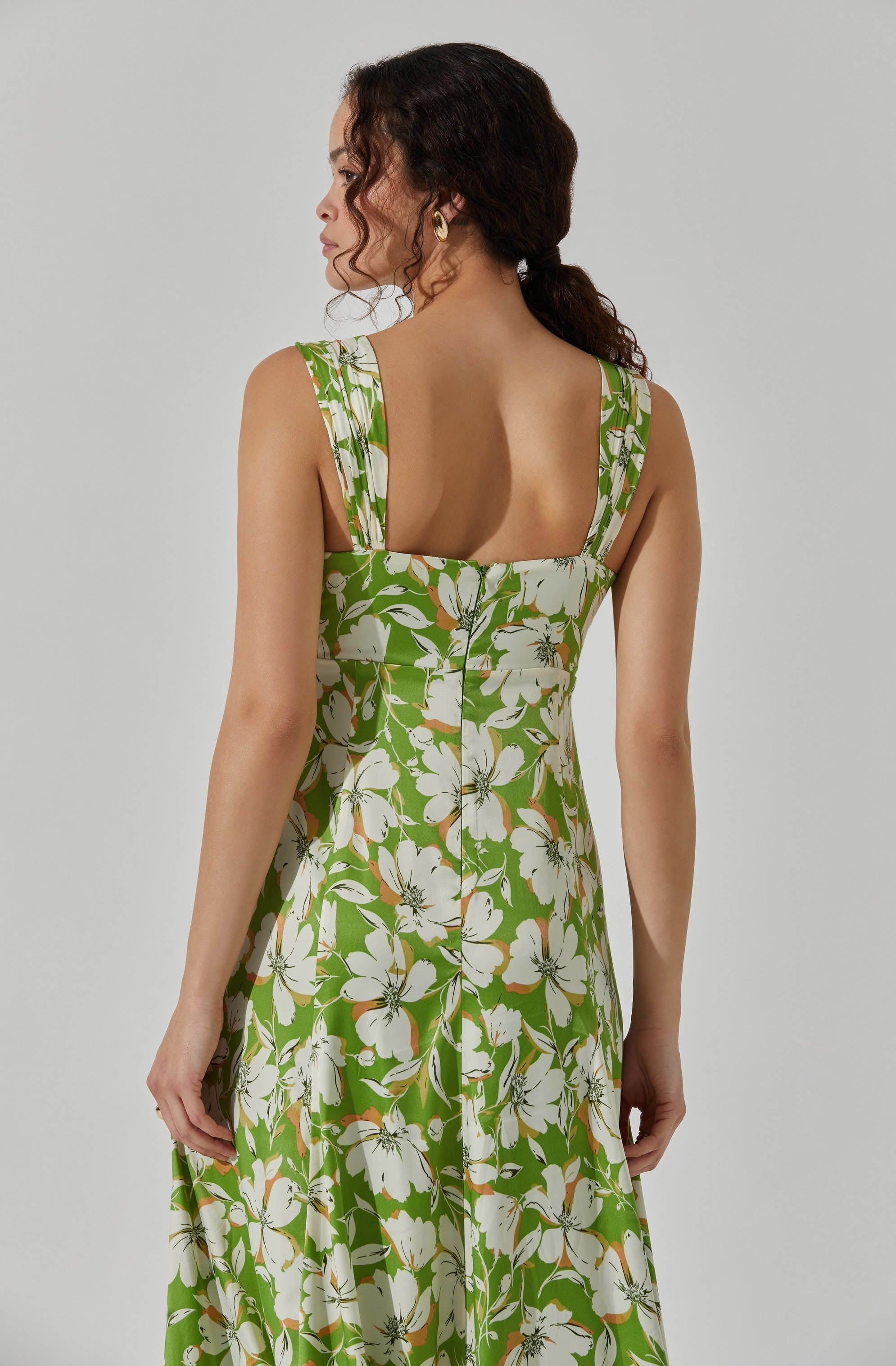 Twist Bust Midi Dress