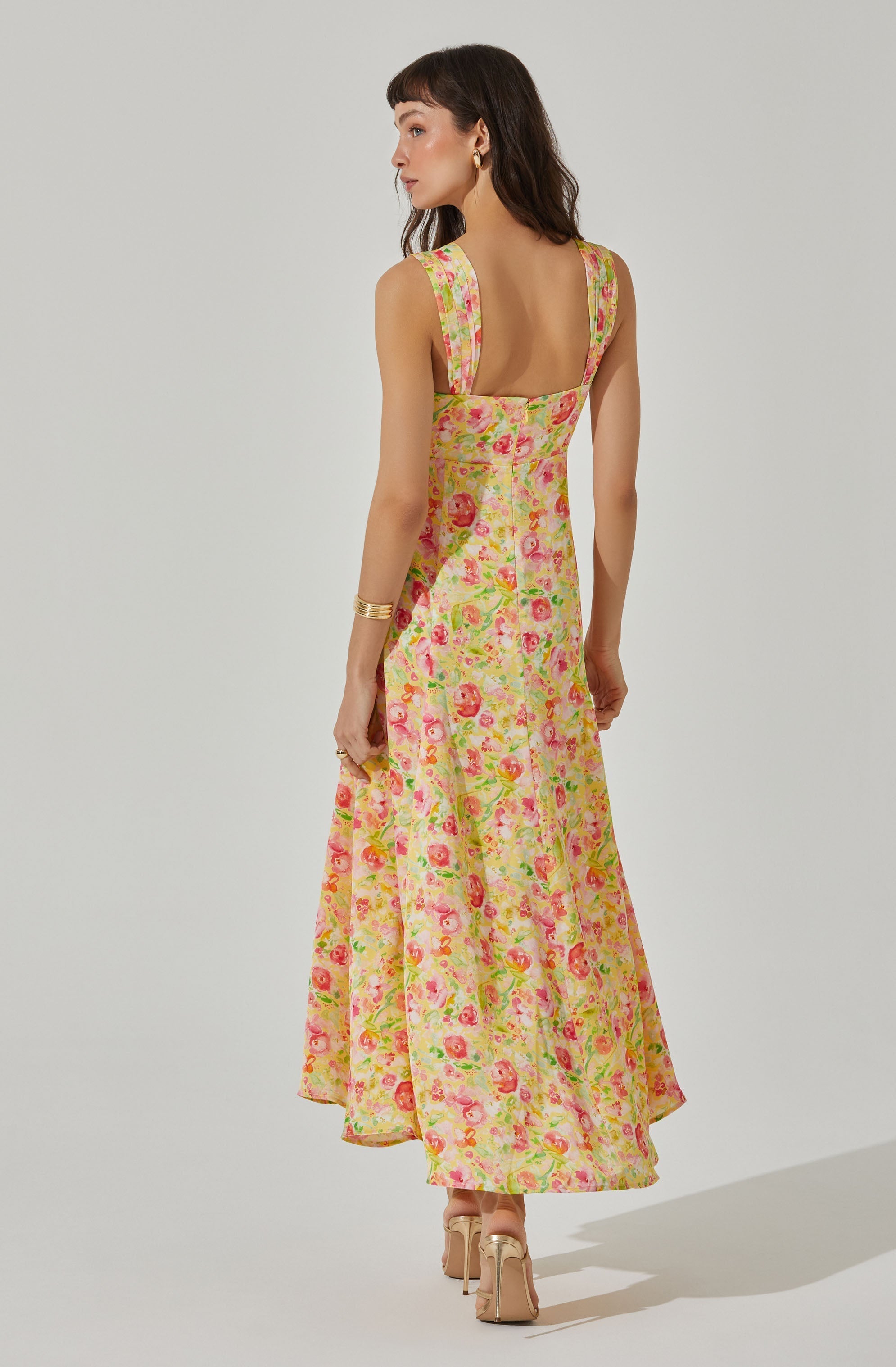 Twist Bust Midi Dress