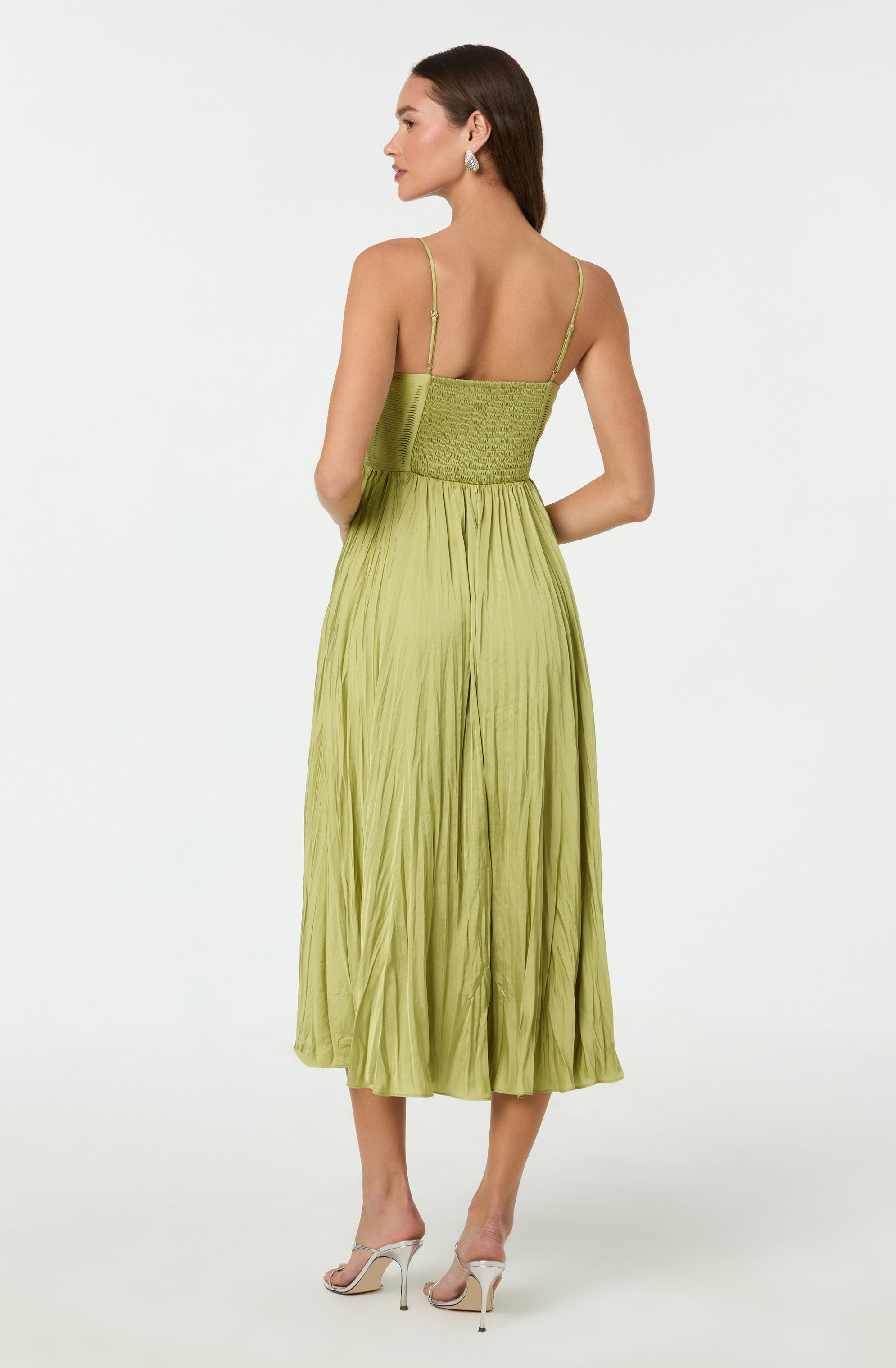 Maeve Pleated Midi Dress