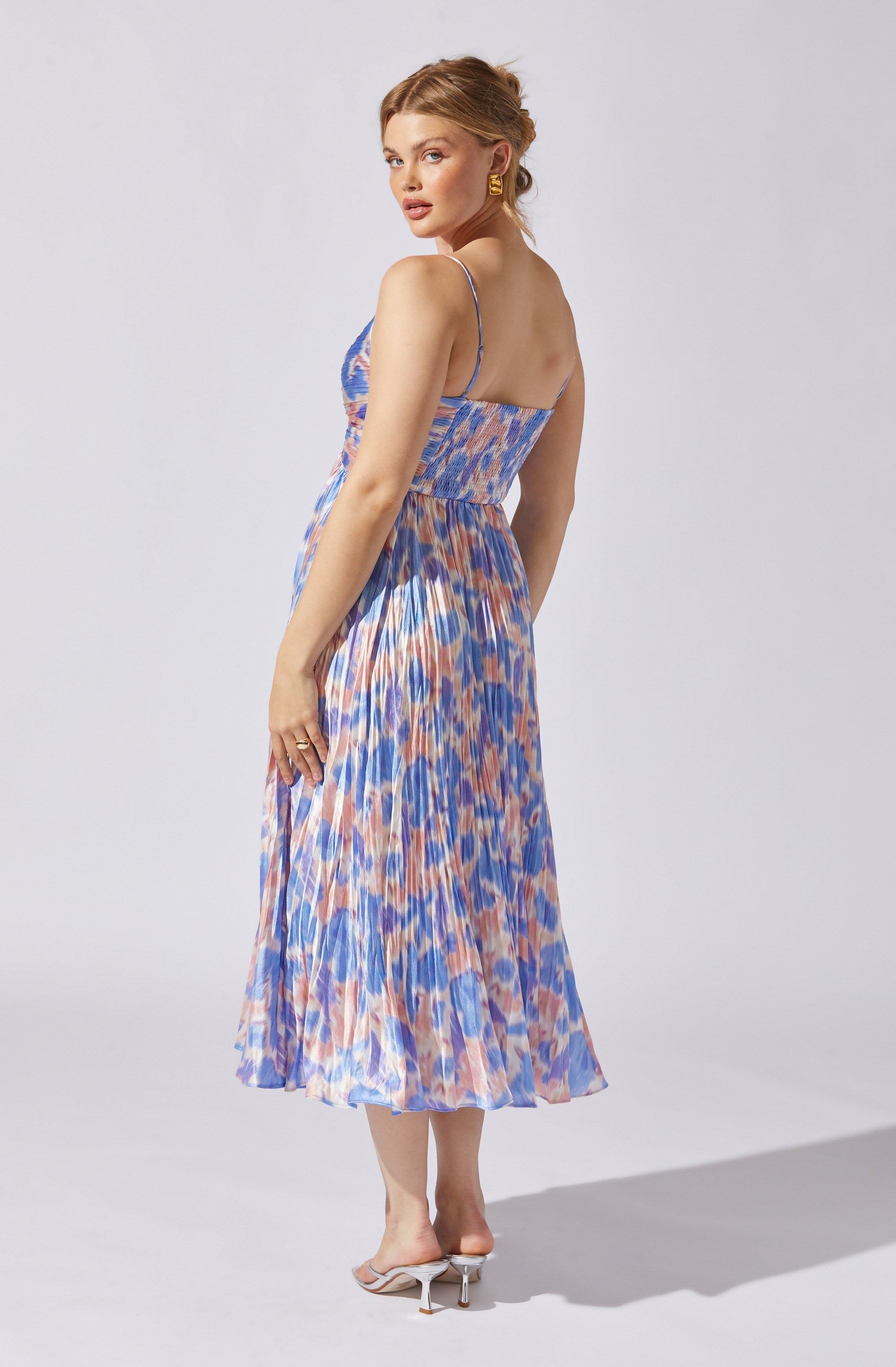 Maeve Pleated Midi Dress