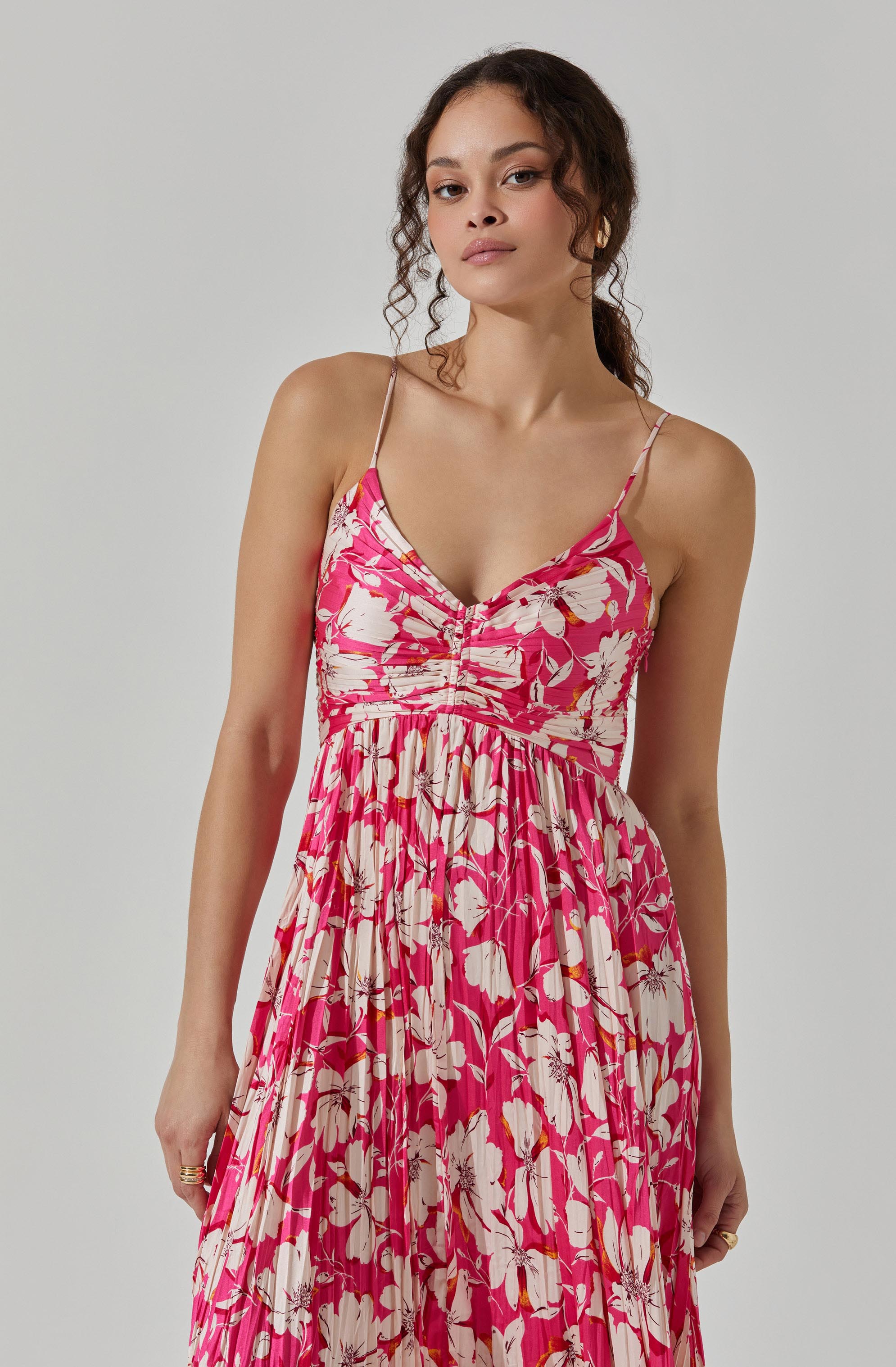 Maeve Pleated Midi Dress