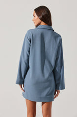 V-Neck Woven Mini Dress