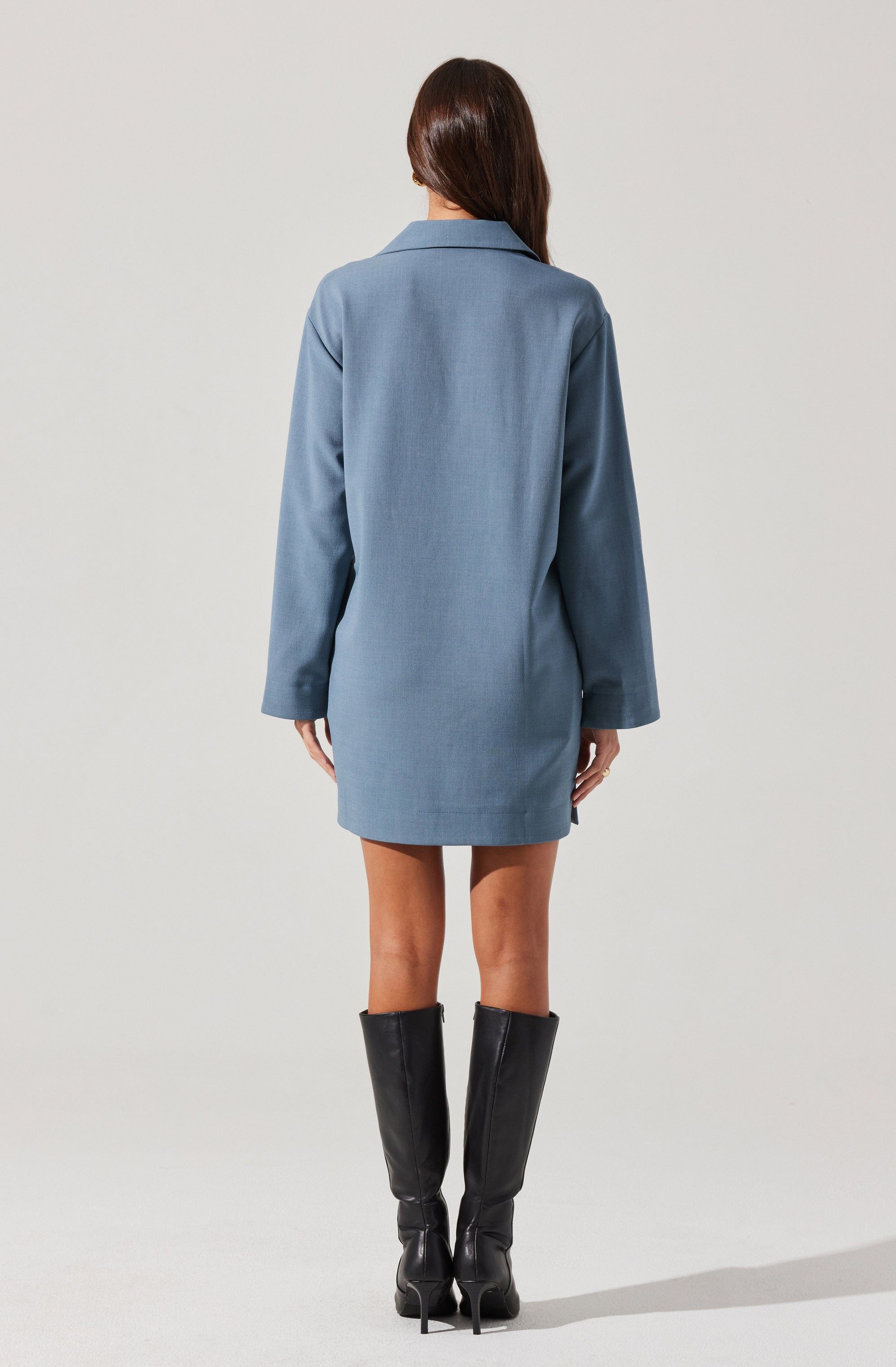 V-Neck Woven Mini Dress