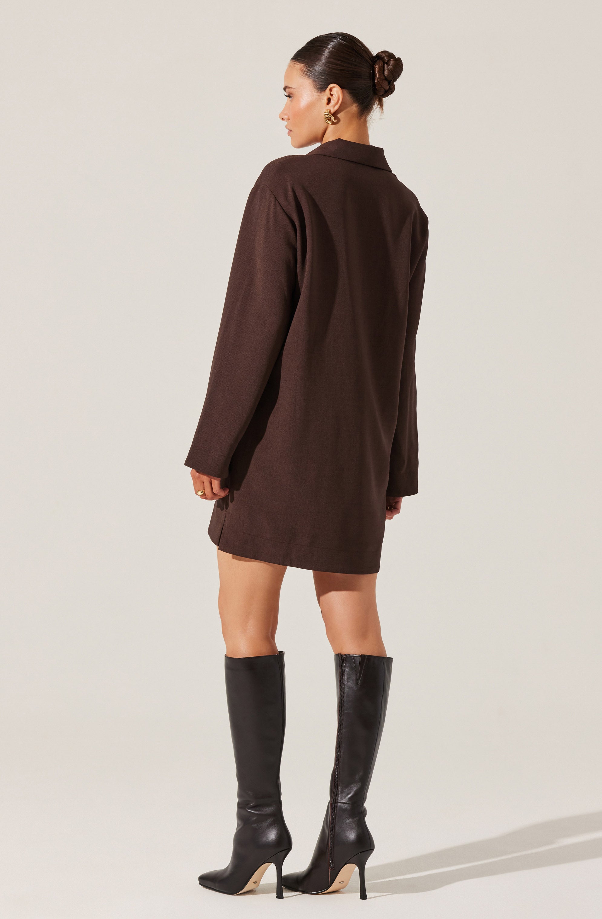 V-Neck Woven Mini Dress