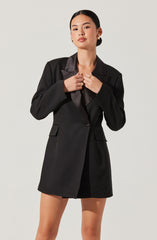 Tuxedo Blazer Mini Dress