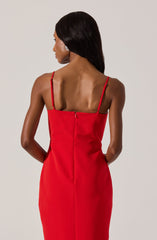 Embellished Bow Detail Midi Dress